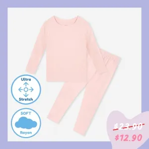 Ultra Soft Seamless Pink Sleep Set (Slim-Fit) 2211U01