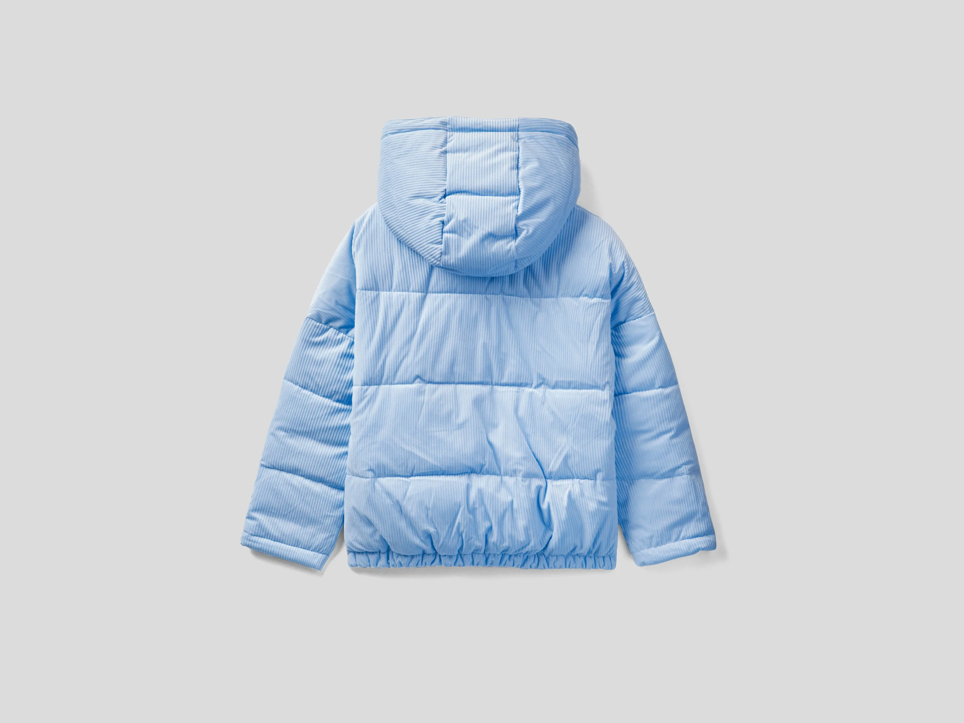Unisex Hooded Puffer Jacket with Detachable Collar