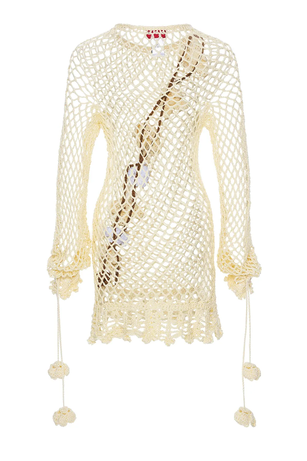 Vanilla Multicolor Handmade Crochet Top-Dress