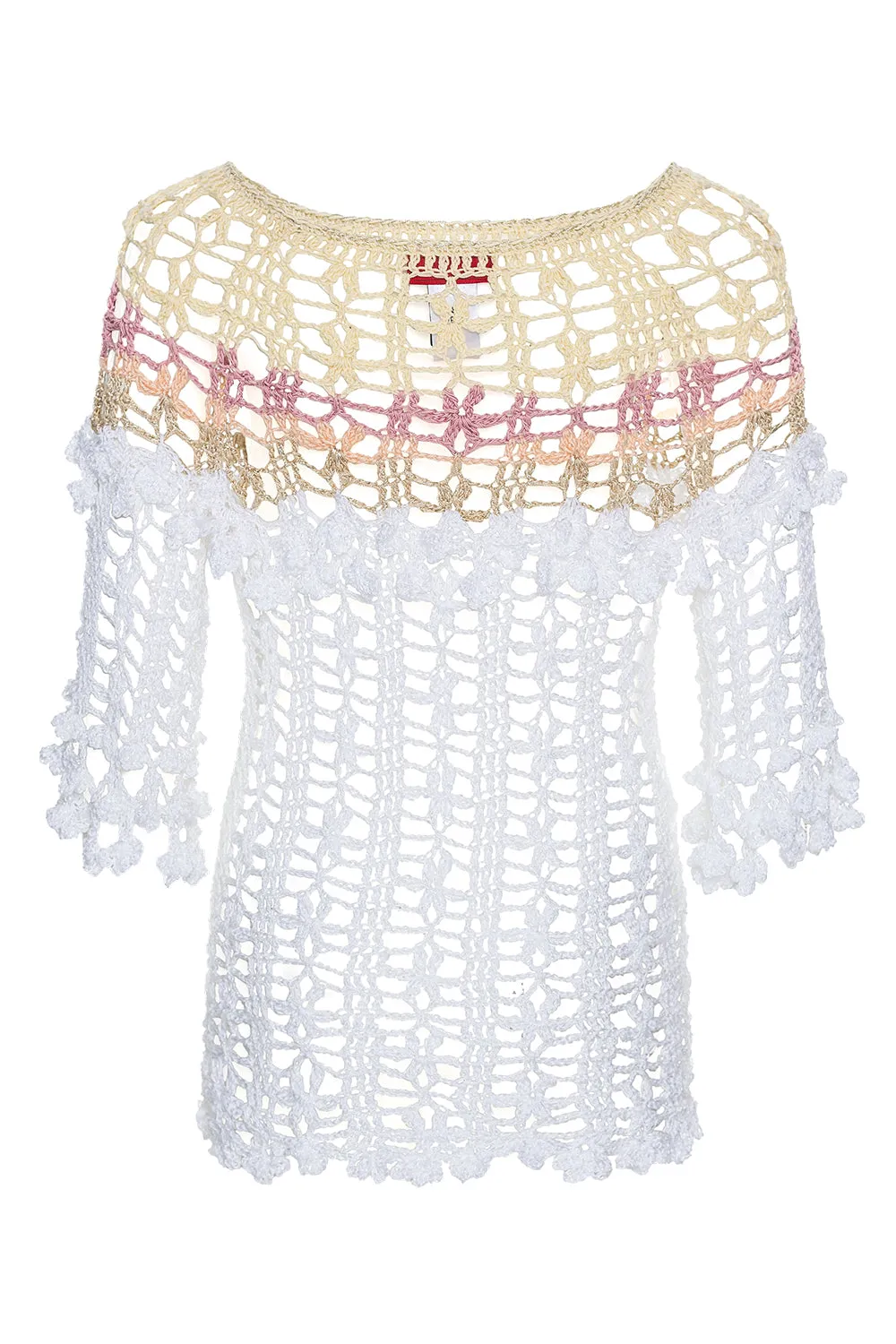 Vanilla Multicolor Handmade Crochet Top