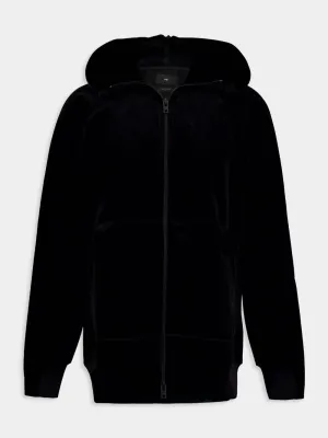 Velvet Hooded Jacket