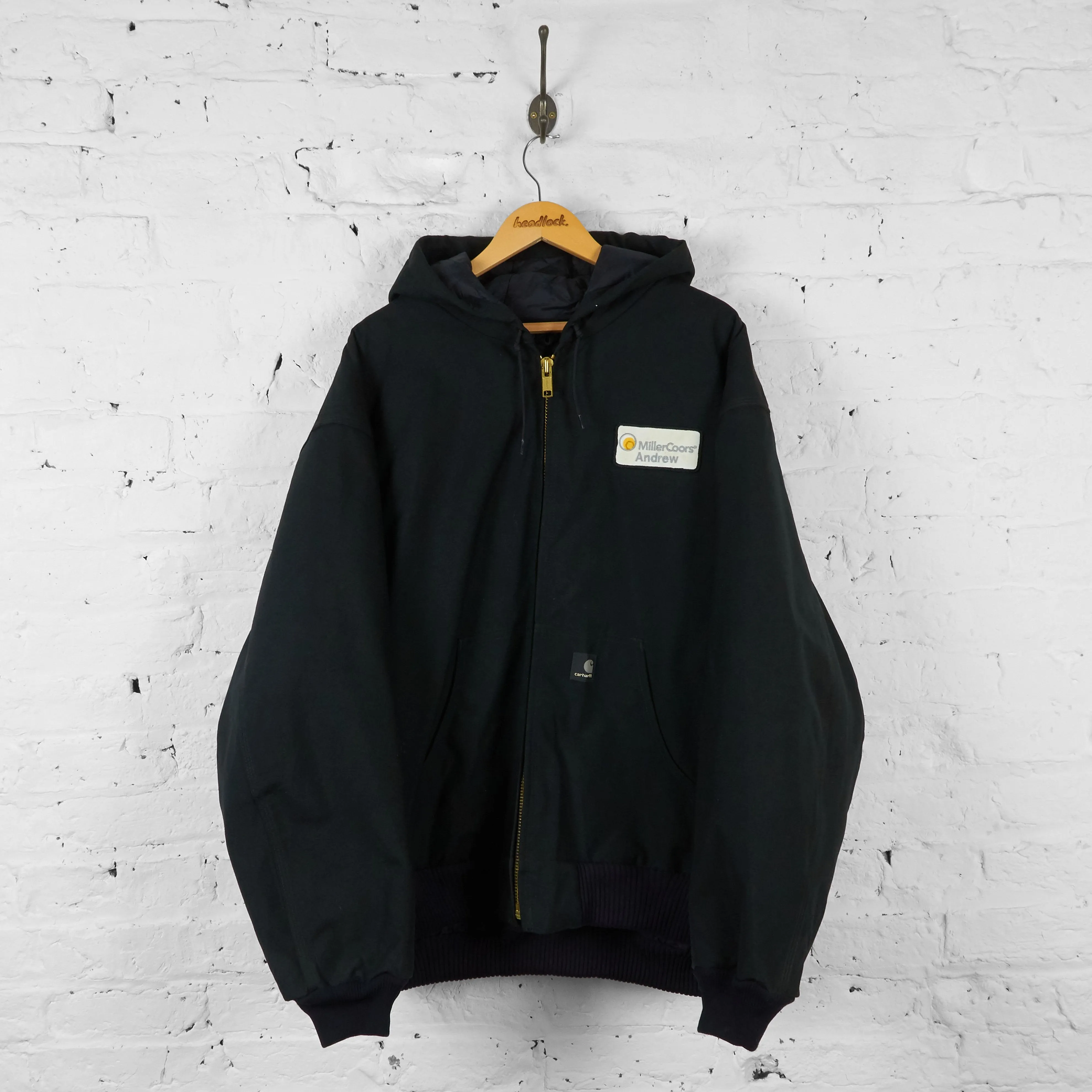 Vintage Carhartt Hooded Jacket - Black - 3XL