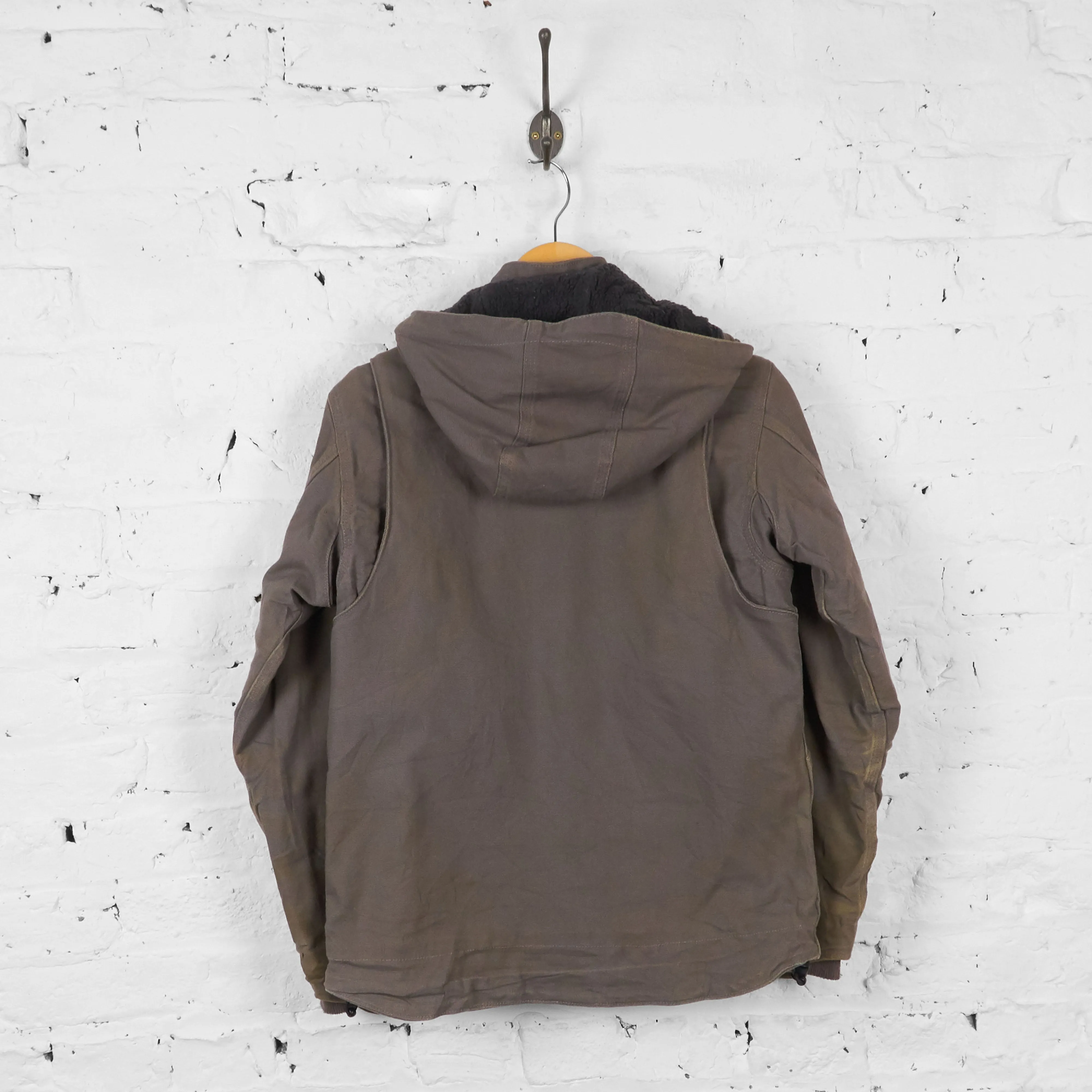 Vintage Hooded Carhartt Jacket - Grey - XS