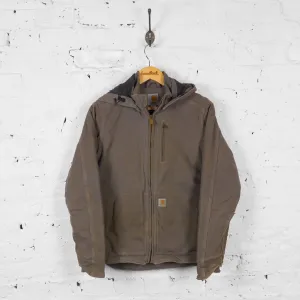 Vintage Hooded Carhartt Jacket - Grey - XS