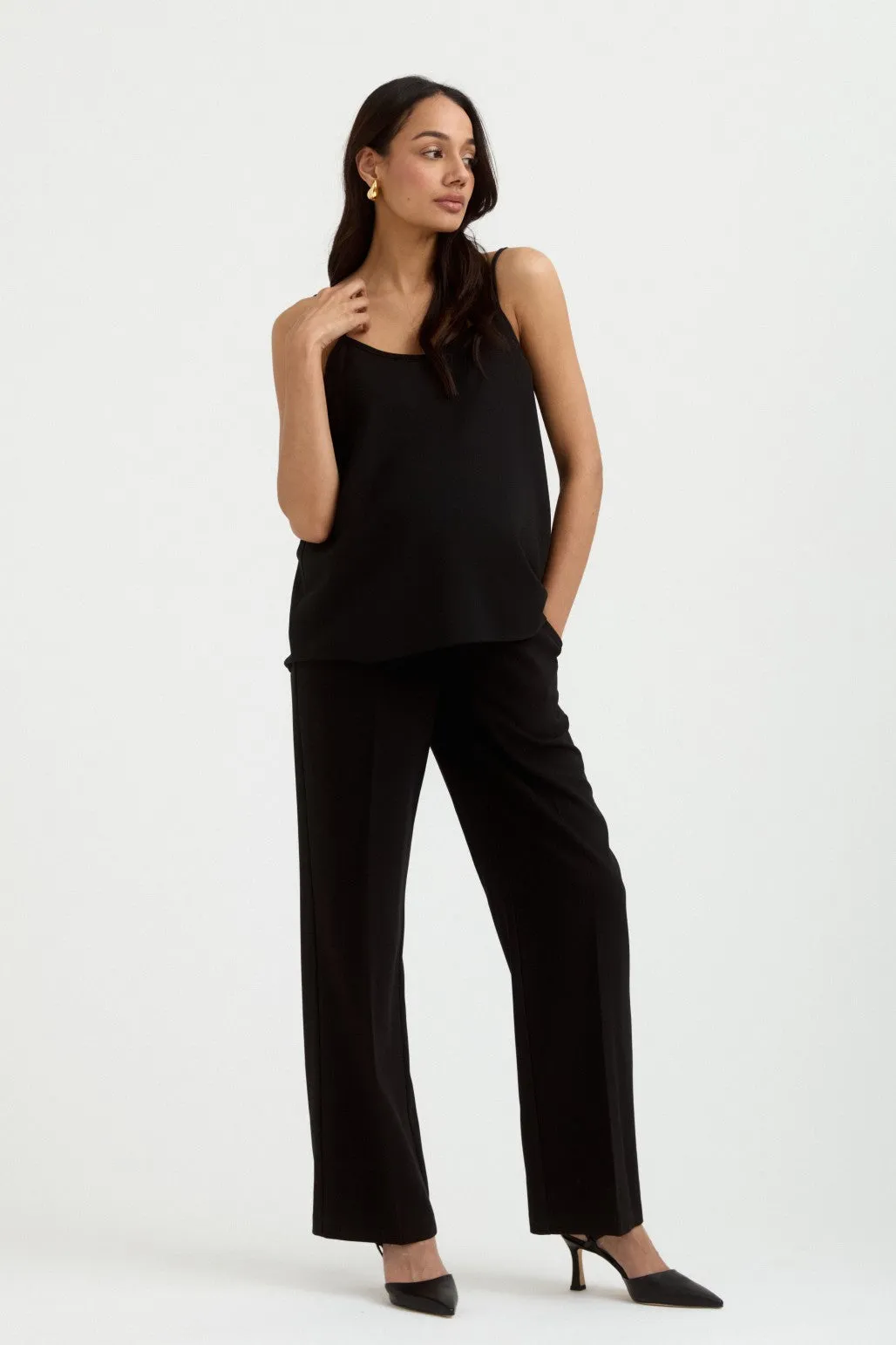 Waffle Wide-Leg Trouser