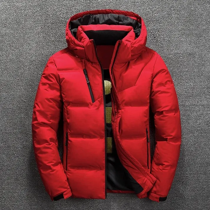Warm waterproof winter jacket with hood for men | ideal for winter