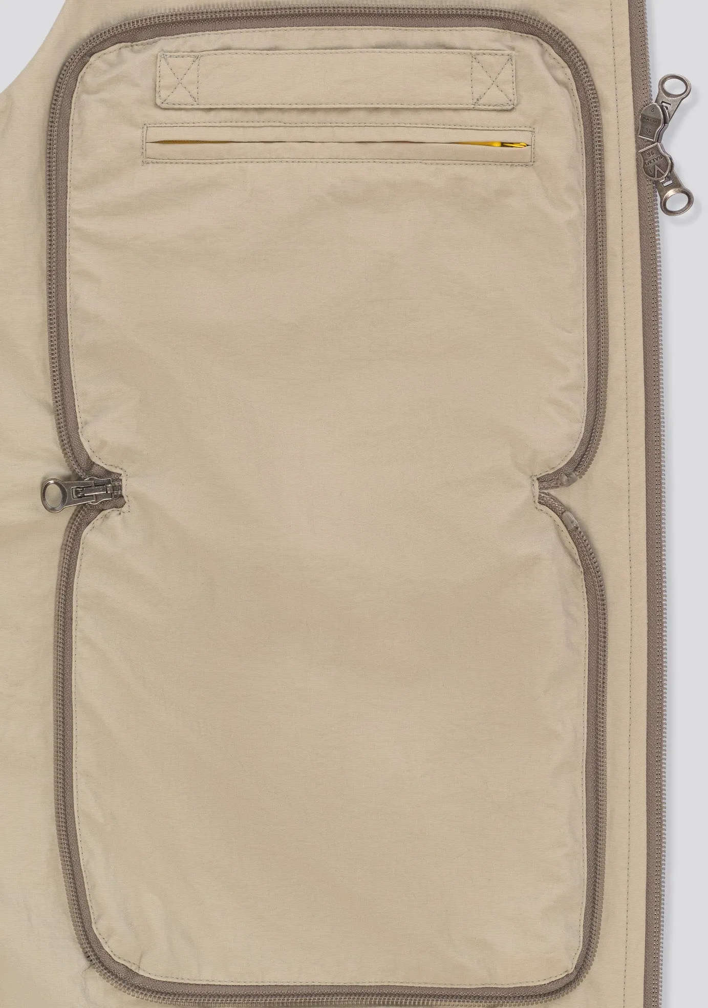 Waterproof beige Vest with hood