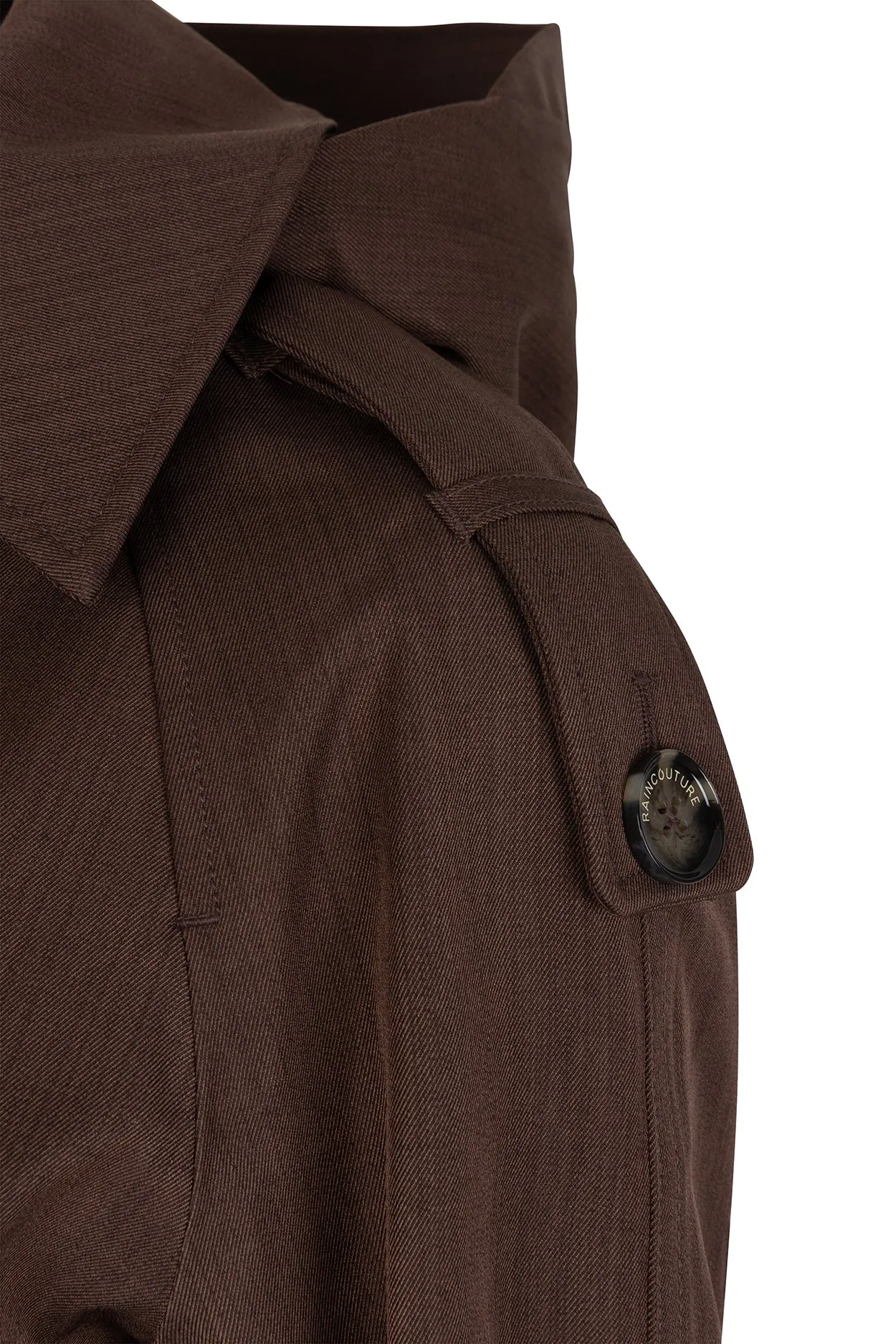 Waterproof Relaxed Fit Trenchcoat  | Brown Melange