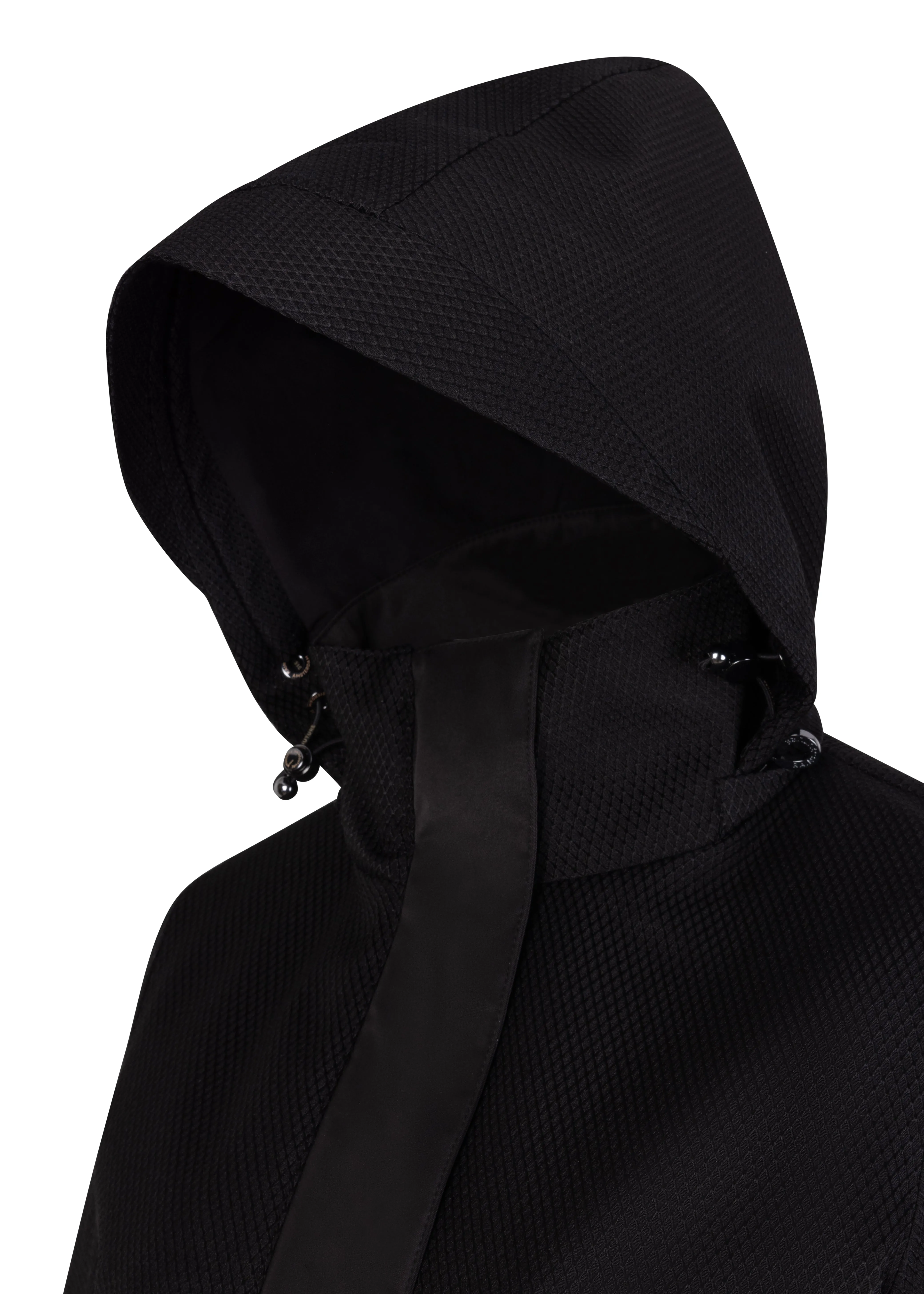Waterproof Straight Fit Coat  | Black