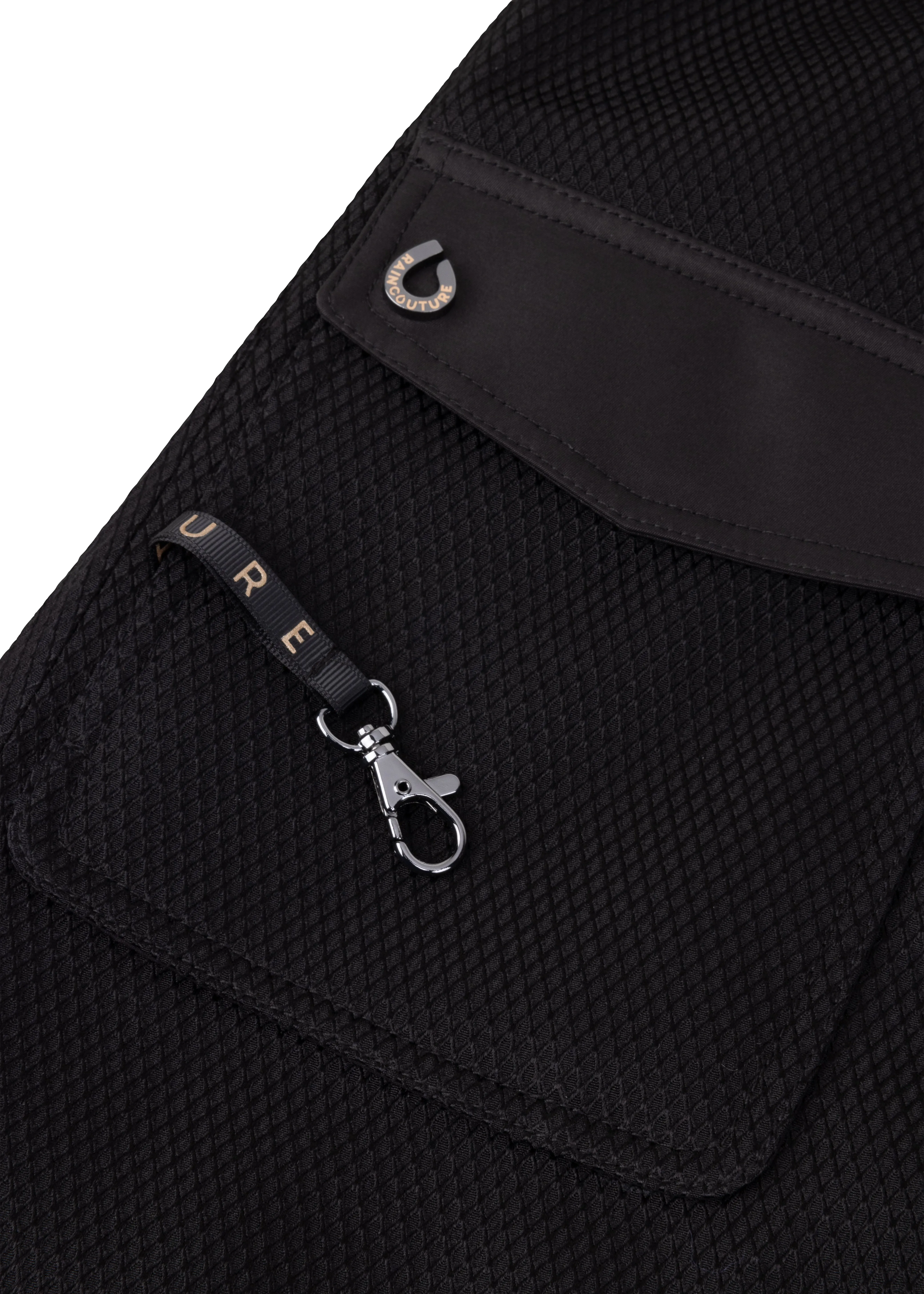 Waterproof Straight Fit Coat  | Black