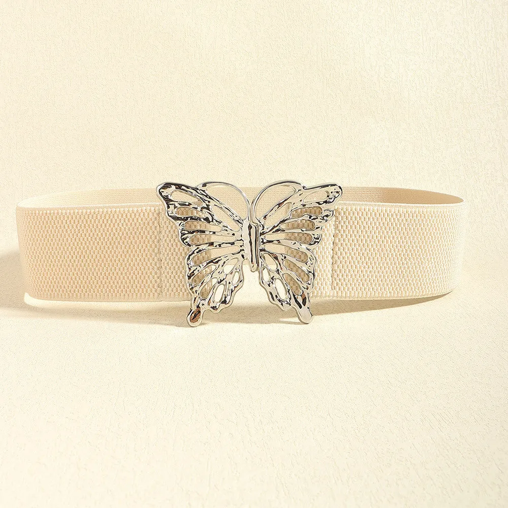 Wild Bloom Butterfly Belt (Leopard | Black | Cream)