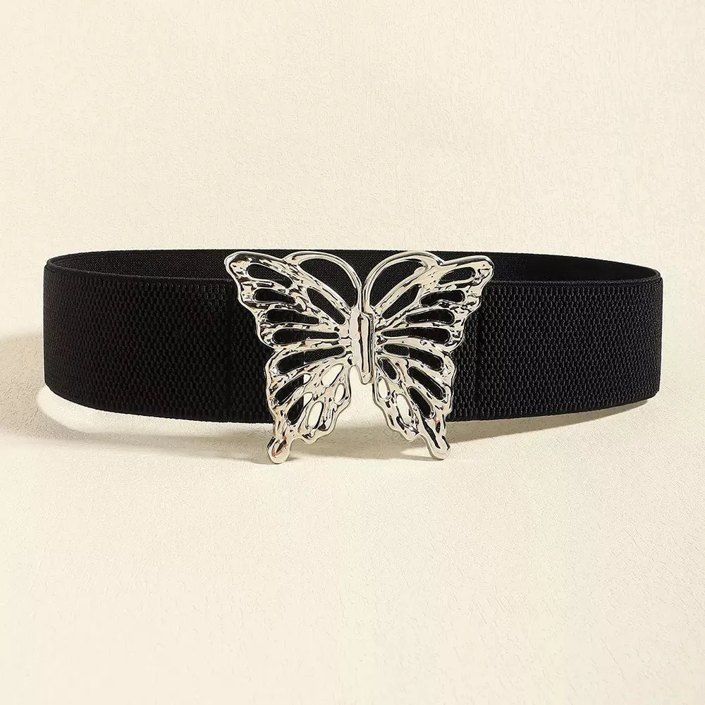 Wild Bloom Butterfly Belt (Leopard | Black | Cream)