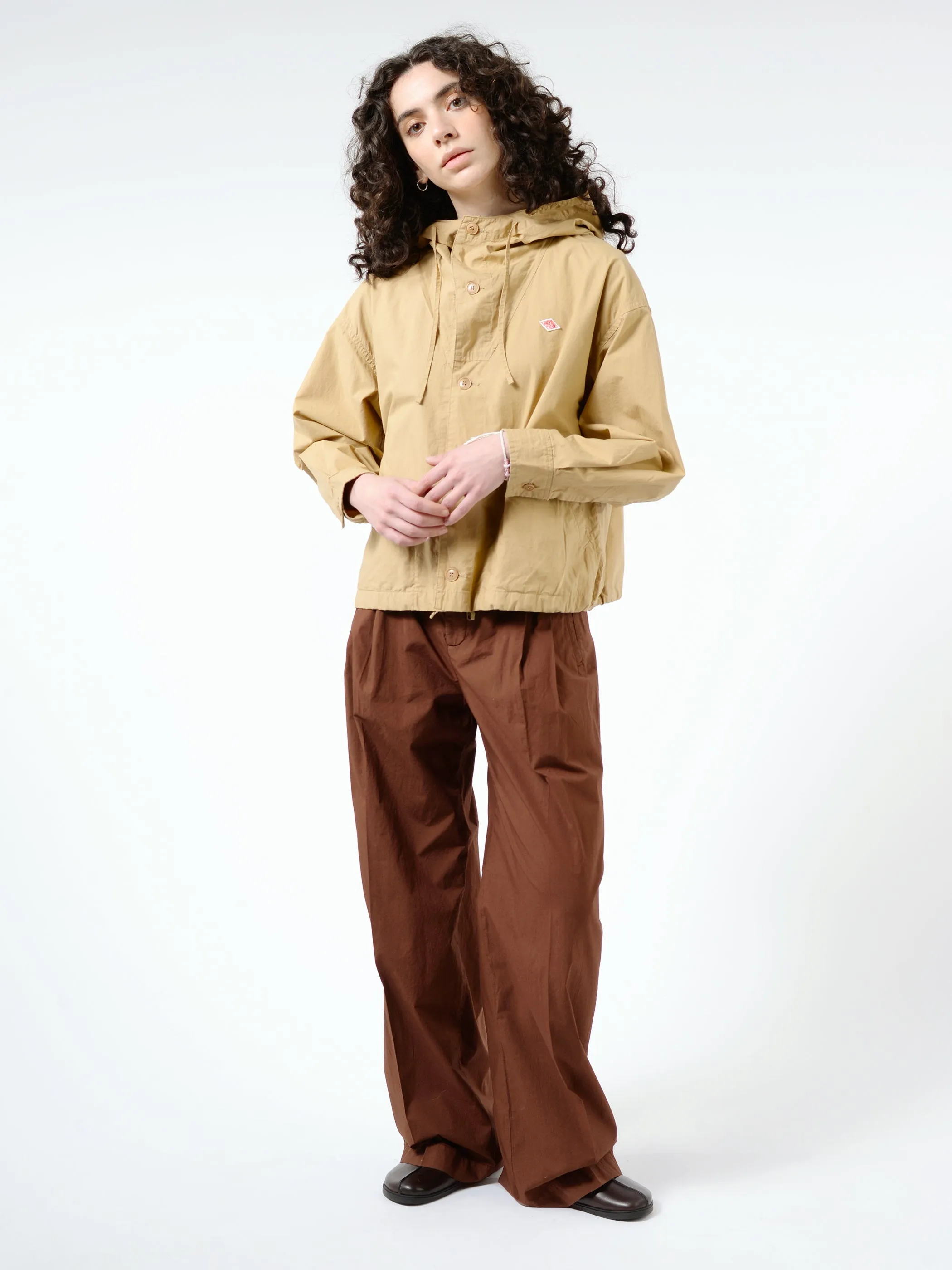 Women's Cotton Weather Hooded Short Jacket