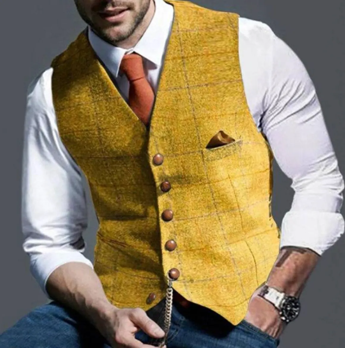 ZAYN | Checkered Vest for Men