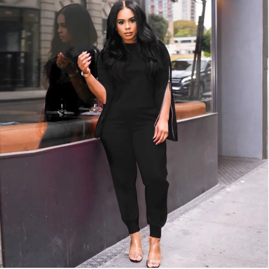 Zuri 2PC Zipper Pants Set